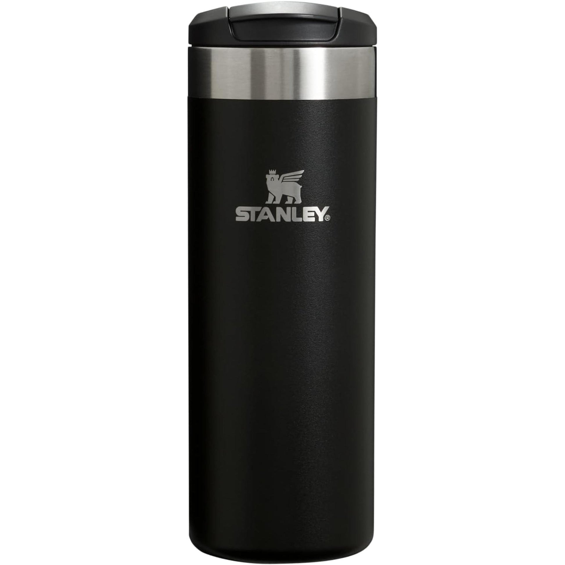 Aerolight Transit Bottle 16 Oz | Locking Drink through Lid | Leak Resistant Water Bottle or Coffee Travel Mug | Lightweight Insulated Stainless Steel | Bpa-Free | Black