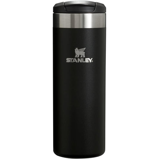 Aerolight Transit Bottle 16 Oz | Locking Drink through Lid | Leak Resistant Water Bottle or Coffee Travel Mug | Lightweight Insulated Stainless Steel | Bpa-Free | Black