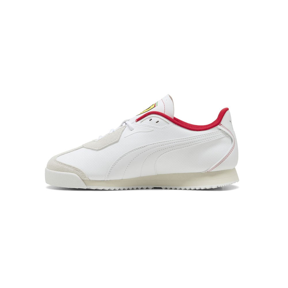 Zapatillas PUMA Scuderia Ferrari Roma Hombre – Blancas | Sneakers Casual Motorsport con Suela Antideslizante