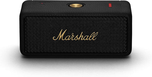 Emberton II – Bocina Bluetooth portátil 30+ h, True Stereophonic 360°, IP67 (Black & Brass)