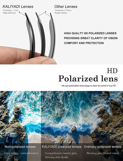 KALIYADI round Polarized Sunglasses for Men Women Retro Metal Hippie Circle Style Sun Glasses UV Protection
