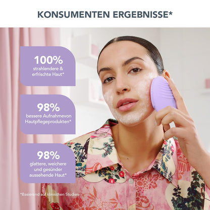Limpieza de nivel spa en 1 minuto | Masaje reafirmante T-Sonic | Silicona ultrasuave e higiénica | Resistente al agua | Compatible con app | 2 años de garantía