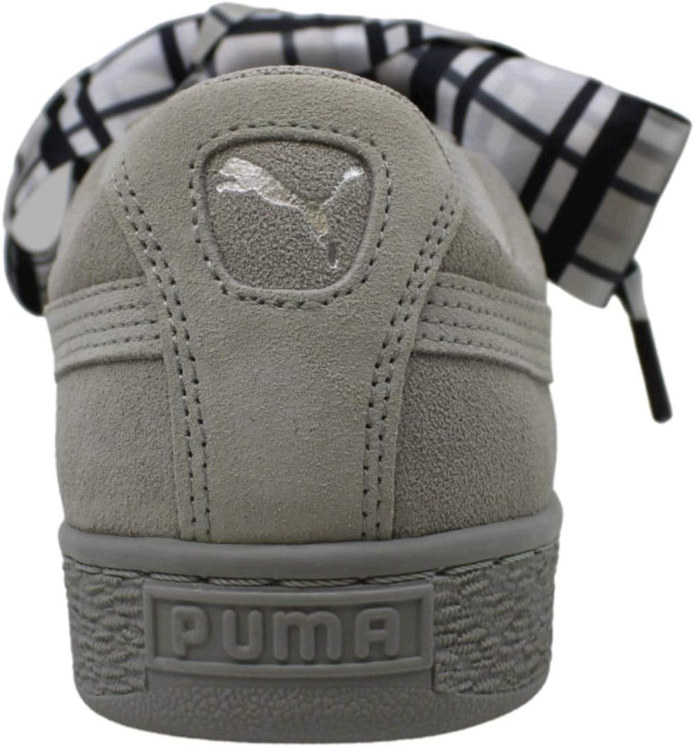 Women'S Suede Heart Plaid Wn Sneaker, Gray Violet-Metallic Beige, 9.5 M US