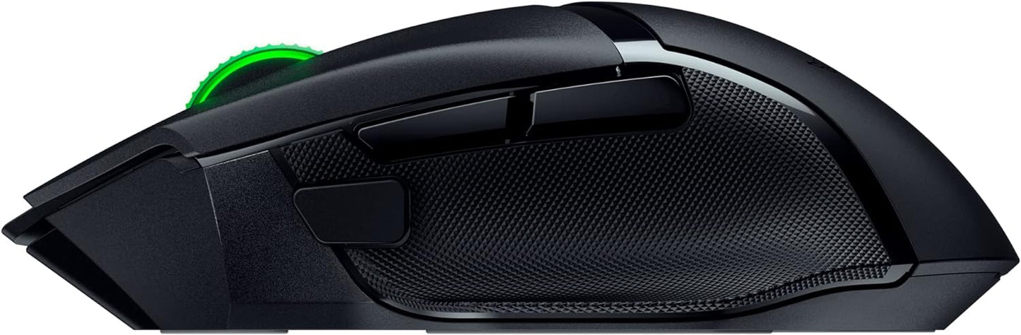 Razer Basilisk V3 X HyperSpeed – Mouse Gamer Inalámbrico Personalizable con Sensor Óptico 18K, 9 Controles Programables, Iluminación RGB y Larga Duración de Batería