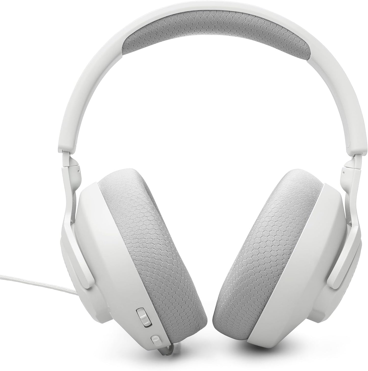 JBL Quantum 100 M2 (Blanco) – Audífonos gamer con cable y micrófono desmontable