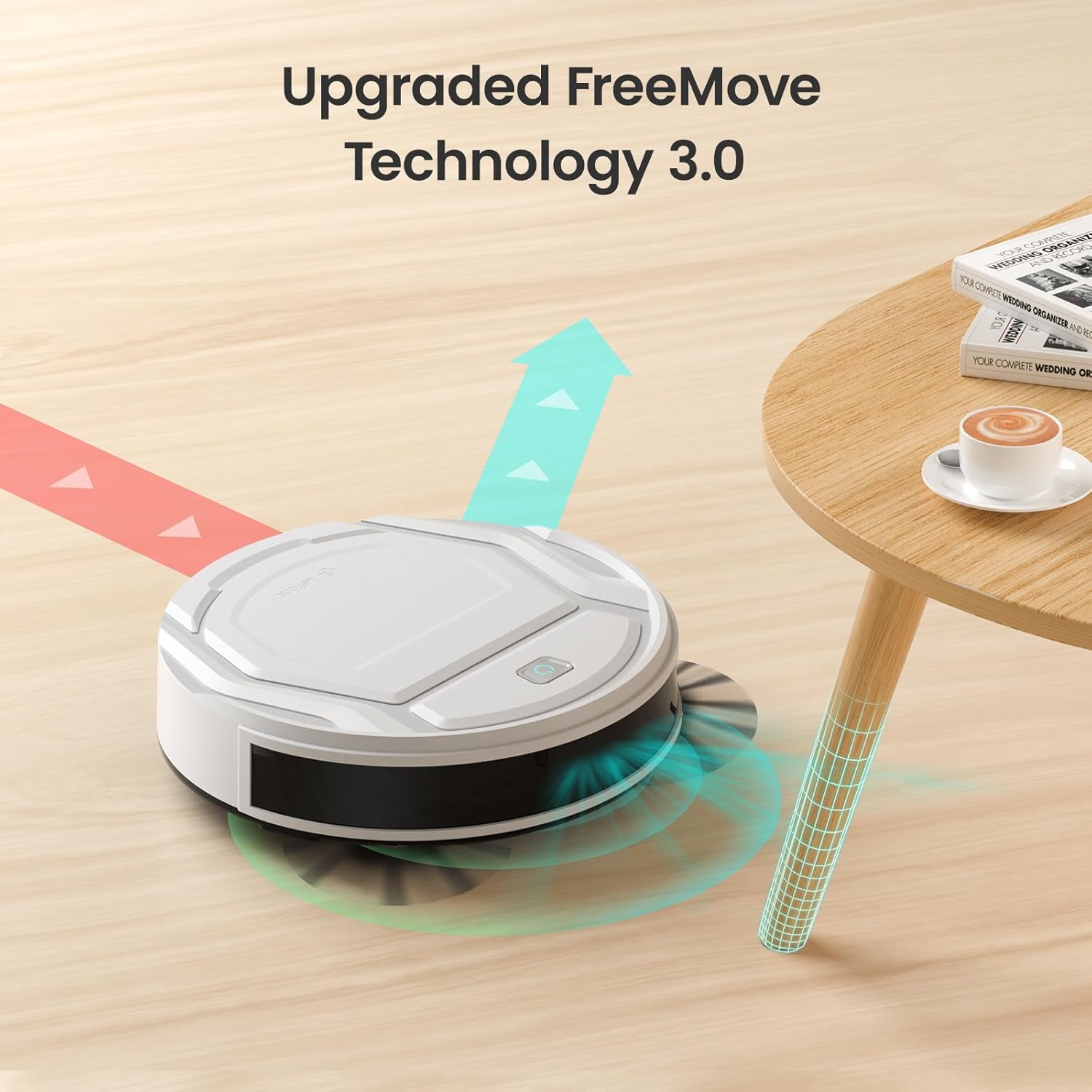 Lefant M210 Robot Vacuum Cleaner | 2000Pa Succión Potente, 120 Min Autonomía, Wi-Fi/App/Alexa, Ultra Delgado, Bajo Ruido, Auto Recarga, Ideal para Pelo de Mascotas y Pisos Duros