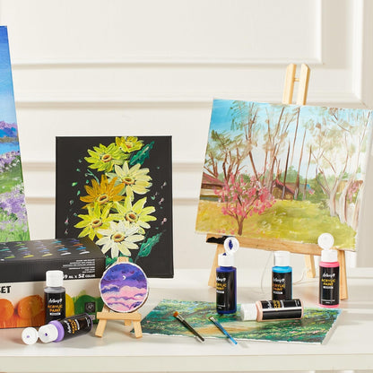 Set de 52 pinturas acrílicas | Colores variados 