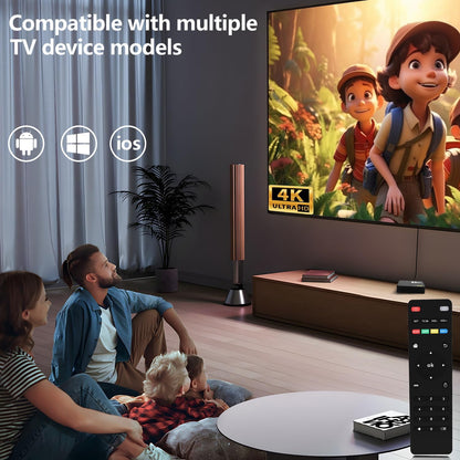 Android TV Box 4K+ | Dispositivo de Streaming HD/4K/HDR con Control Remoto, WiFi 6 Rápido, HDMI Premium y Fácil Configuración