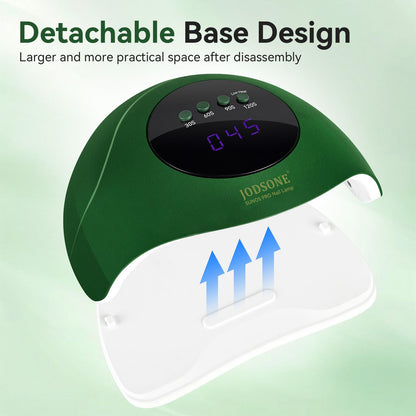 Lámpara de uñas UV LED | Color Verde | Sensor automático  | 4 temporizadores | Uso de salón en casa
