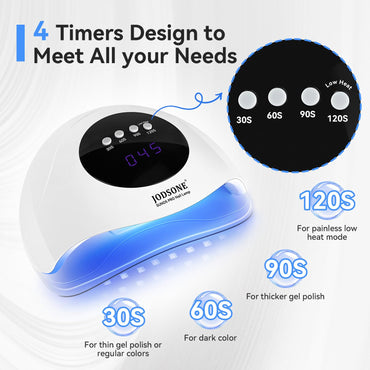 Lámpara UV LED para uñas | Curado Profesional | Sensor automático | 4 Tiempos 