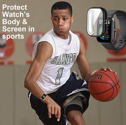 Fundas de reloj compatibles con Mikeg BOOOMIC SENBONO KALINCO IDW25 1.83"  | Protector de pantalla y del cuerpo del reloj