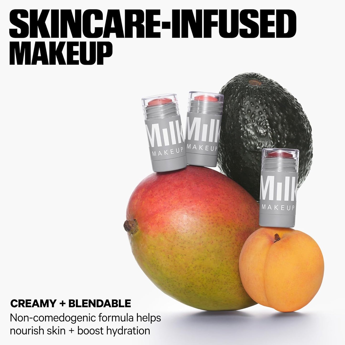 Milk Makeup Lip + Cheek Stick | Rubor en Crema Multiuso para Labios y Mejillas | Hidratante con Manteca de Mango, Aceite de Palta y Albaricoque – Vegano y Cruelty-Free