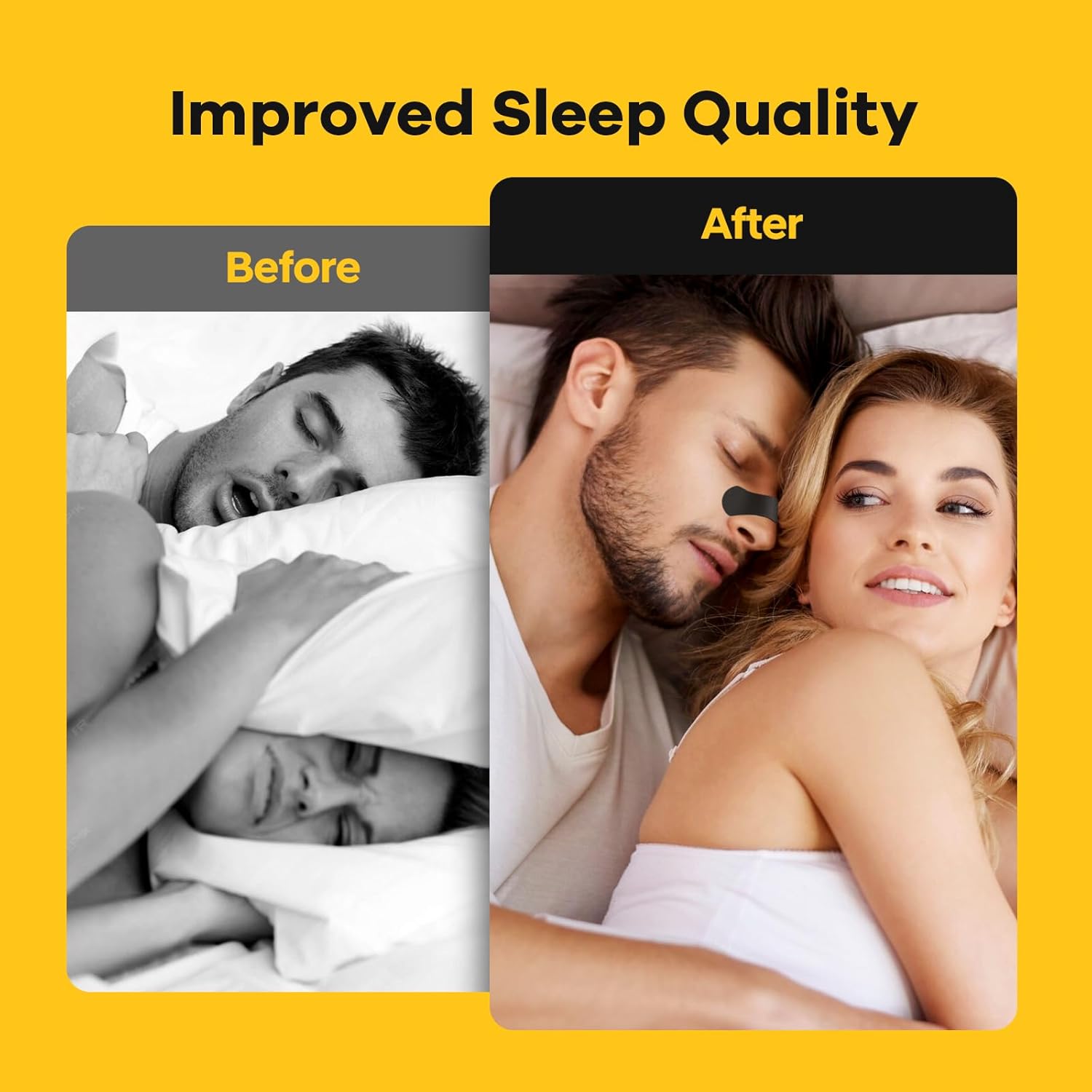 SleepSloth Tiras Nasales Extra Fuerza Negras | 36 Unidades | Alivio de Congestión, Ronquidos y Mejor Respiración | Adhesivo Hipoalergénico Piel Sensible