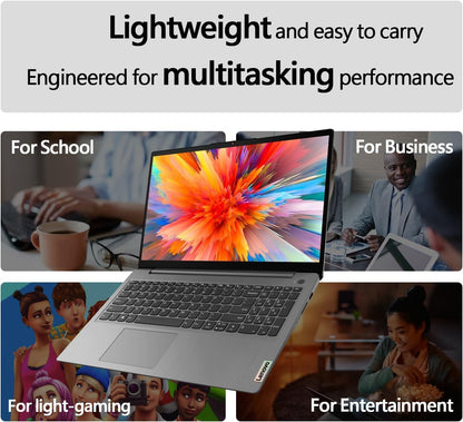 Notebook Lenovo Ideapad 1 15,6” FHD, Intel Celeron N4500, 8GB RAM, 128GB SSD + 128GB eMMC, WiFi 6, Windows 11 Home, Office 365, Grey
