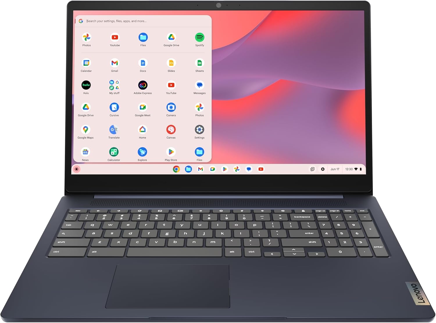Laptop Lenovo IdeaPad 3i Chromebook | Pantalla FHD de 15.6" | Intel Celeron N4500 | 8 GB de RAM, 64 GB eMMC | Cámara de 720p | Color: azul abismo