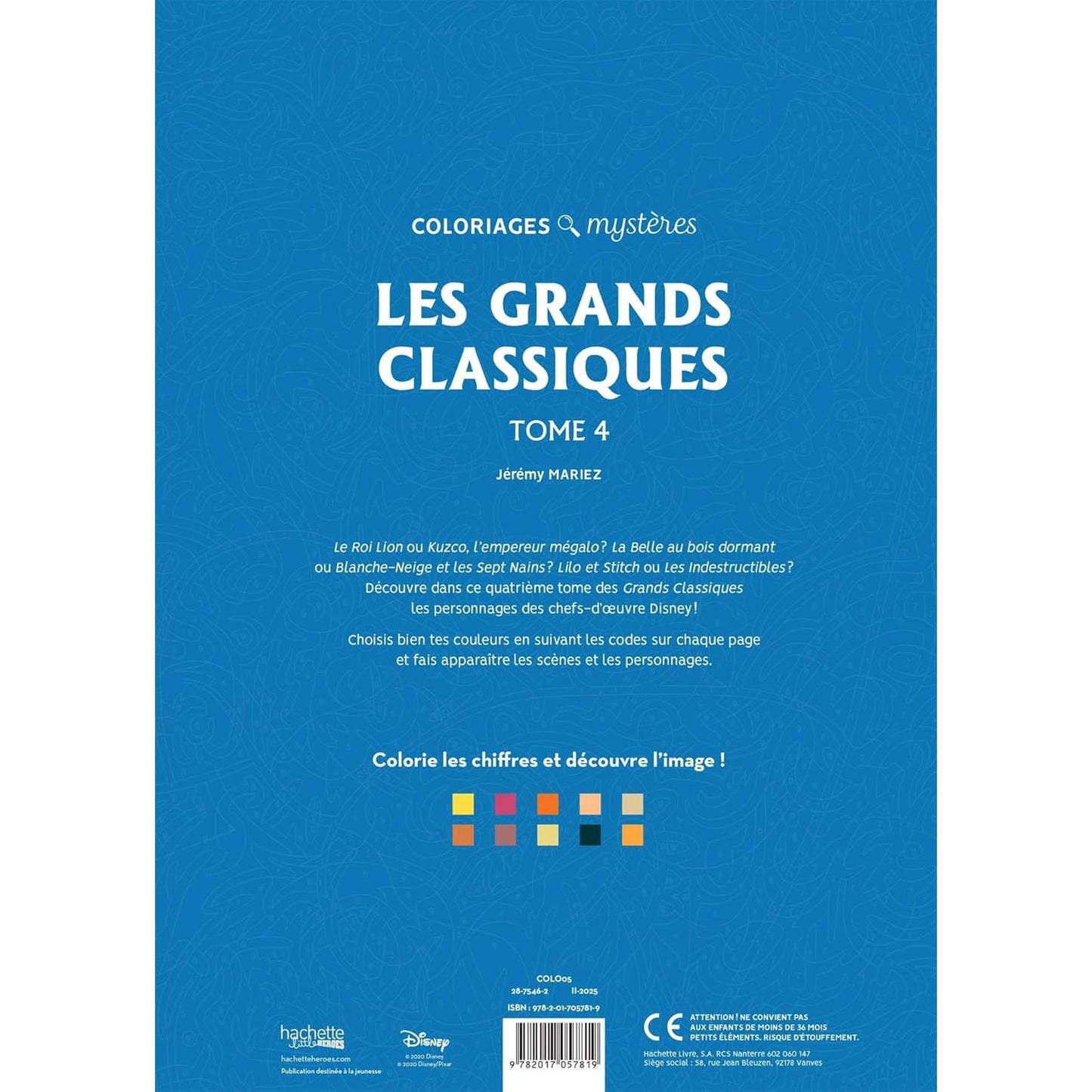 Los Grandes Clasicos de Disney | Tome 4 | Para colorear