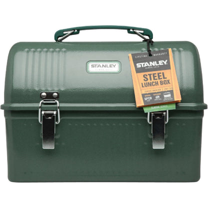 Classic Lunch Box 10 Qt | Vintage Metal Lunchbox | Durable Meal Container with Handle and Latch | Stores Food, Drinks, Thermos, Water Bottle