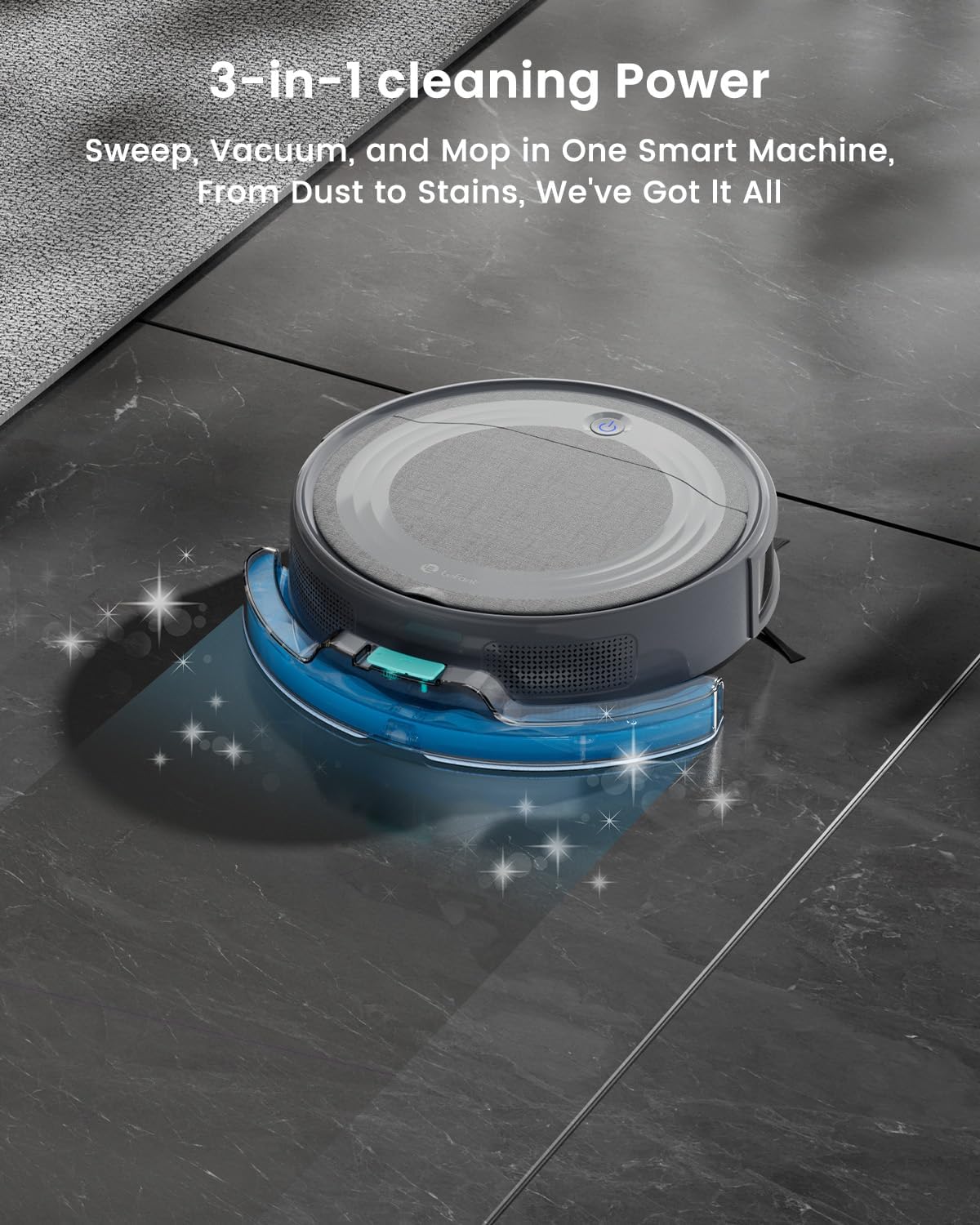 Lefant M310 Ultra Robot Aspiradora y Mopa | 6000Pa Succión, ToF LiDAR, 170 Min Autonomía, Control App/Alexa, Detección de Alfombras y Evitación Precisa de Obstáculos – Slim 3” Diseño Ideal Mascotas y Hogar