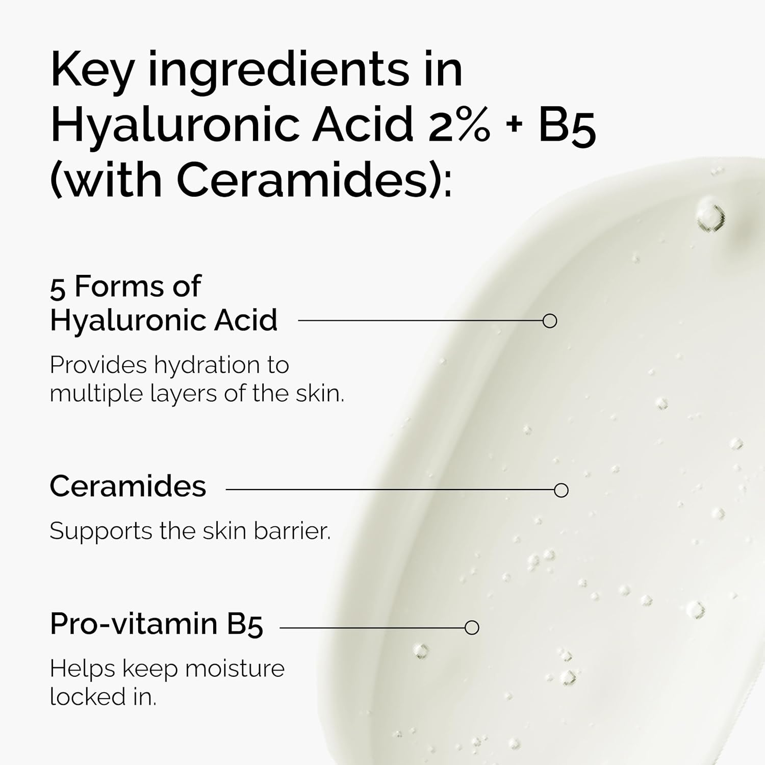 The Ordinary Hyaluronic Acid 2% + B5 con Ceramidas | Sérum Facial Hidratante Multi-Capas – Antiarrugas, Reafirmante y Reparador de la Barrera Cutánea – 30 ml