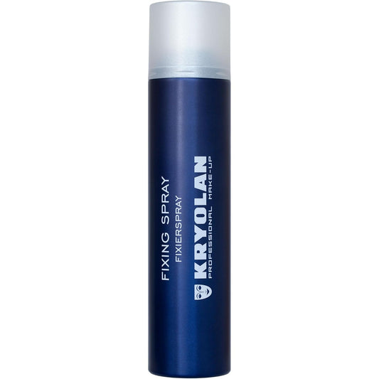 Kryolan Fixing Spray | Fijador de Maquillaje Profesional | Película protectora invisible | Larga duración y anti-transferencia | Resistente al agua fría y al sudor | Ideal para body painting (Aquacolor)