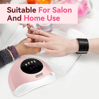 Lámpara UV LED para uñas | Color Rosa | 4 Tiempos | Sensor automático 