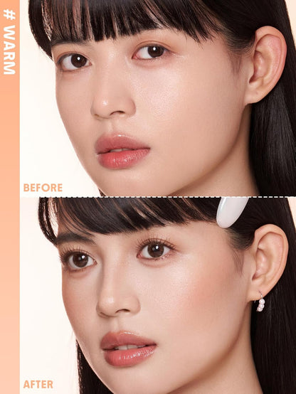 Paleta de resaltado y contorno de 4 tonos 2 en 1 | Iluminador facial y bronceador de contorno mate | cálido