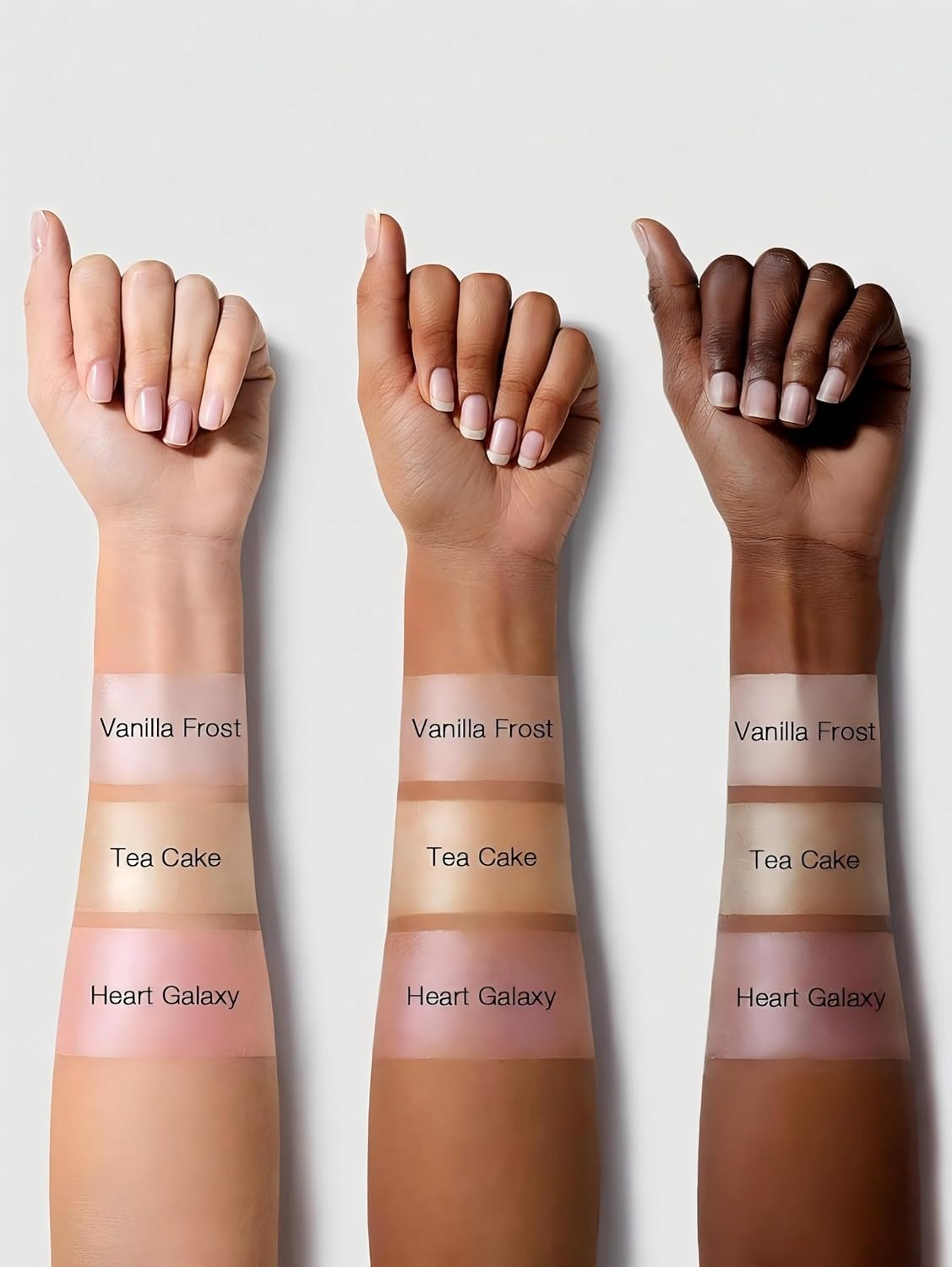 Iluminador facial Lunar Glow  | Con purpurina multicromática | Iluminador para ojos y rostro | Cremoso sedoso | Color: Galaxia de corazón