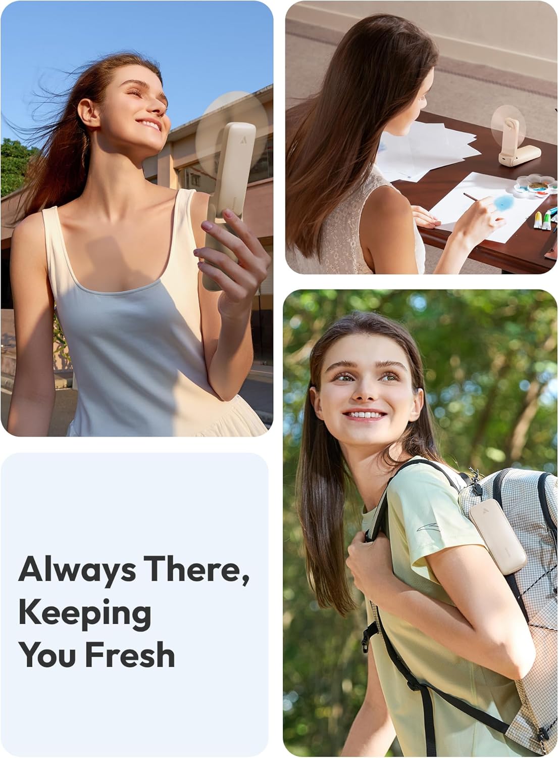 Ventilador de mano Ultra delgado | Recargable