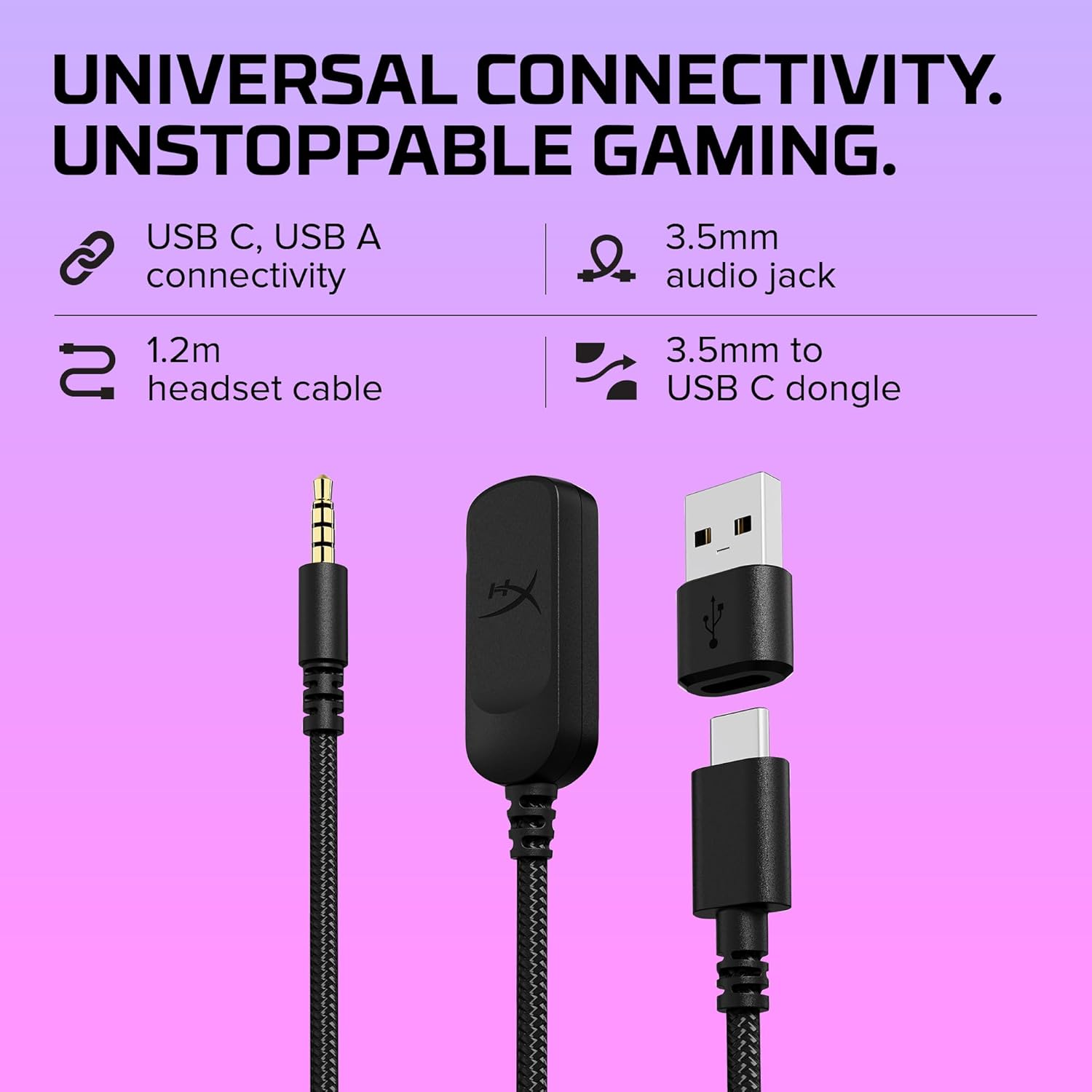 HyperX Cloud III – Auriculares Gaming con Cable para PC, PS5, Xbox Series X|S