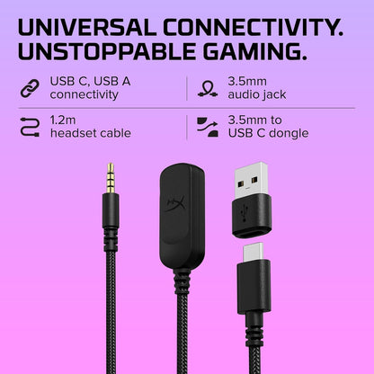 HyperX Cloud III – Auriculares Gaming con Cable para PC, PS5, Xbox Series X|S