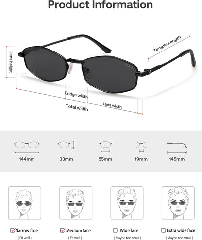 Lentes de Sol Hexagonales Polarizados SOJOS SJ1259, Retro Unisex Estilo Irregular, Protección UV400 para Hombre y Mujer