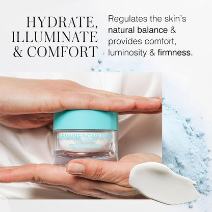 Germaine de Capuccini Purexpert No-Stress Hydrating Cream | Crema Hidratante & Equilibrante | Piel joven normal/mixta con tendencia acneica | Con Phytocomplex Stress-Reduction (mijo) | Confort, Luminosidad & Suavidad | 50 ml