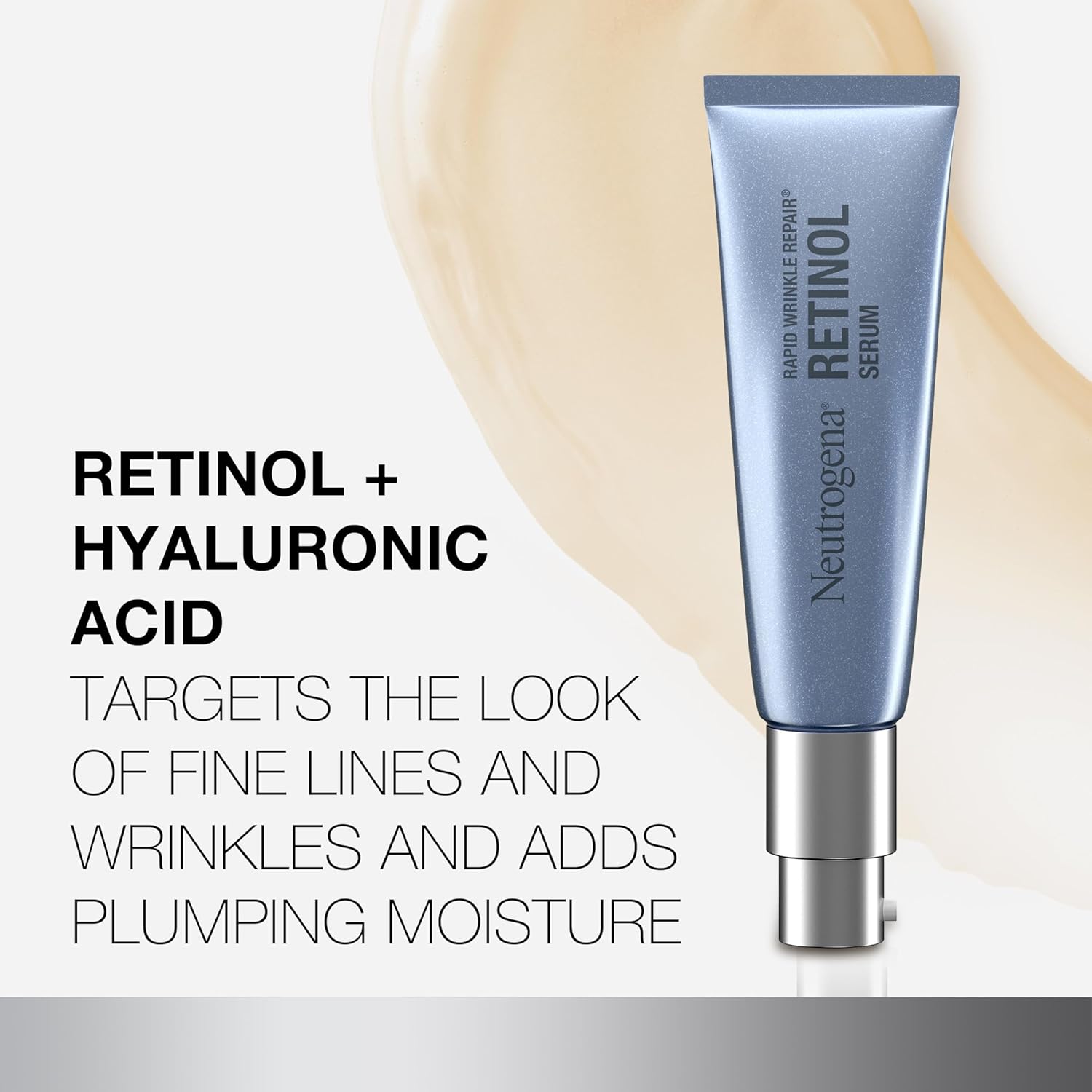 Neutrogena Serum para reparación rápida de arrugas, para rostro con Retinol y Acido Hialurónico