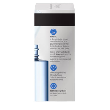 Neutrogena - Crema facial regeneradora de retinol y ácido hialurónico para reparación rápida de arrugas y crema hidratante para el cuello antiarrugas, con ácido hialurónico y retinol, 1.7 onzas