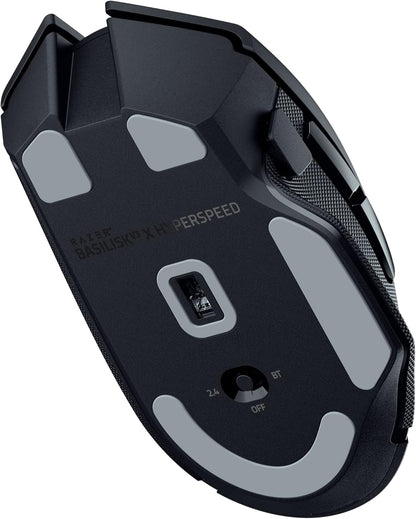 Razer Basilisk V3 X HyperSpeed – Mouse Gamer Inalámbrico Personalizable con Sensor Óptico 18K, 9 Controles Programables, Iluminación RGB y Larga Duración de Batería