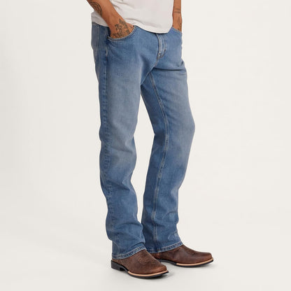 Botas vaqueras para hombre | Punta cuadrada | Botas occidentales con eje de malla transpirable | Botas de campo resistentes