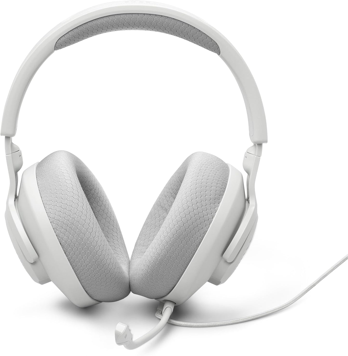 JBL Quantum 100 M2 (Blanco) – Audífonos gamer con cable y micrófono desmontable