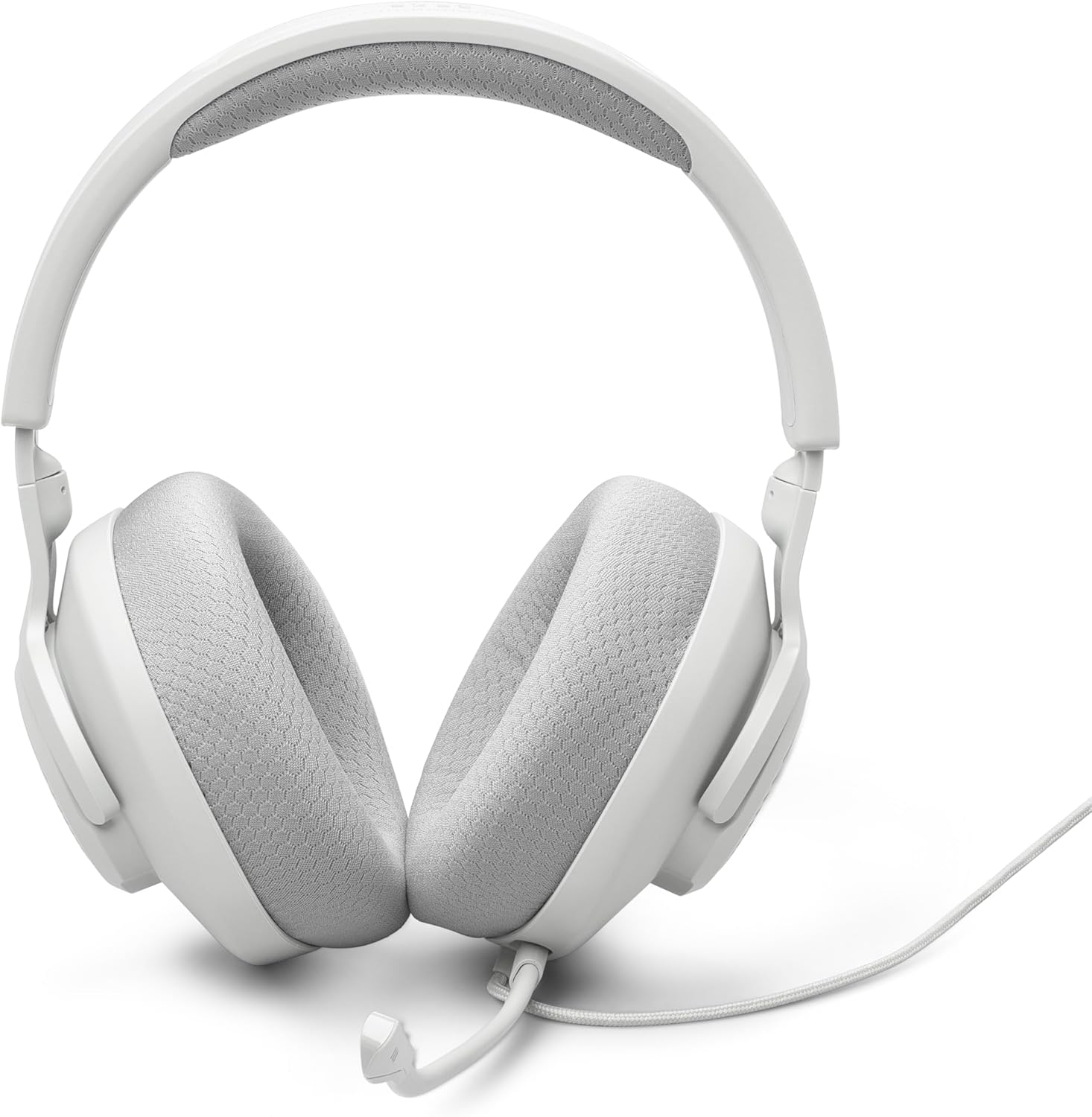 JBL Quantum 100 M2 (Blanco) – Audífonos gamer con cable y micrófono desmontable