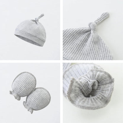 Mameluco para bebé con manoplas y sombreros para recién nacidos, sin pies, manga larga, mameluco sólido Hi Im New Here