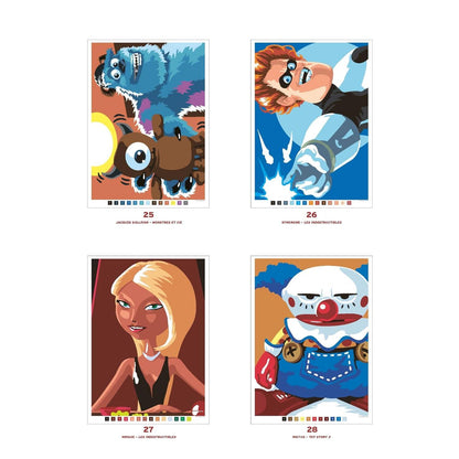 Libro para colorear | Pixar | 100 Diseños para pintar | Idioma: Francés