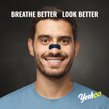 YeeHoo Tiras Nasales Extra Fuerte – 30 Unidades | Alivio de Ronquidos y Congestión | Tiras Adhesivas Hipoalergénicas | Para Dormir y Hacer Deporte | Drug-Free