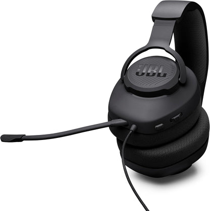 JBL Quantum 100 M2 (Negro) – Audífonos gamer con cable y micrófono desmontable
