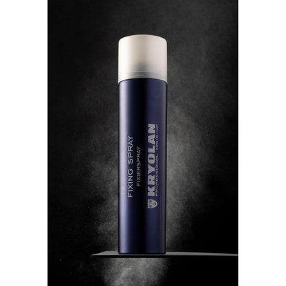Kryolan Fixing Spray | Fijador de Maquillaje Profesional | Película protectora invisible | Larga duración y anti-transferencia | Resistente al agua fría y al sudor | Ideal para body painting (Aquacolor)