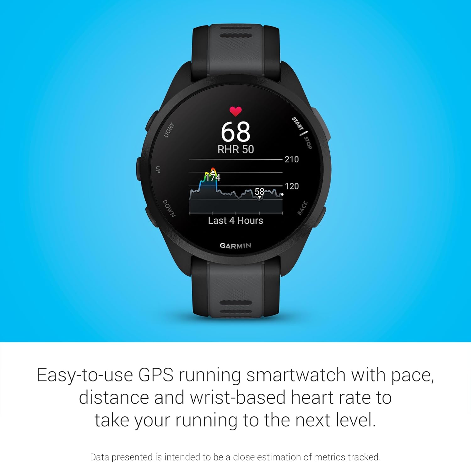 Garmin Forerunner 165 Smartwatch Running – AMOLED, GPS, Ritmo & Frecuencia Cardíaca, Entrenamiento y Recuperación 