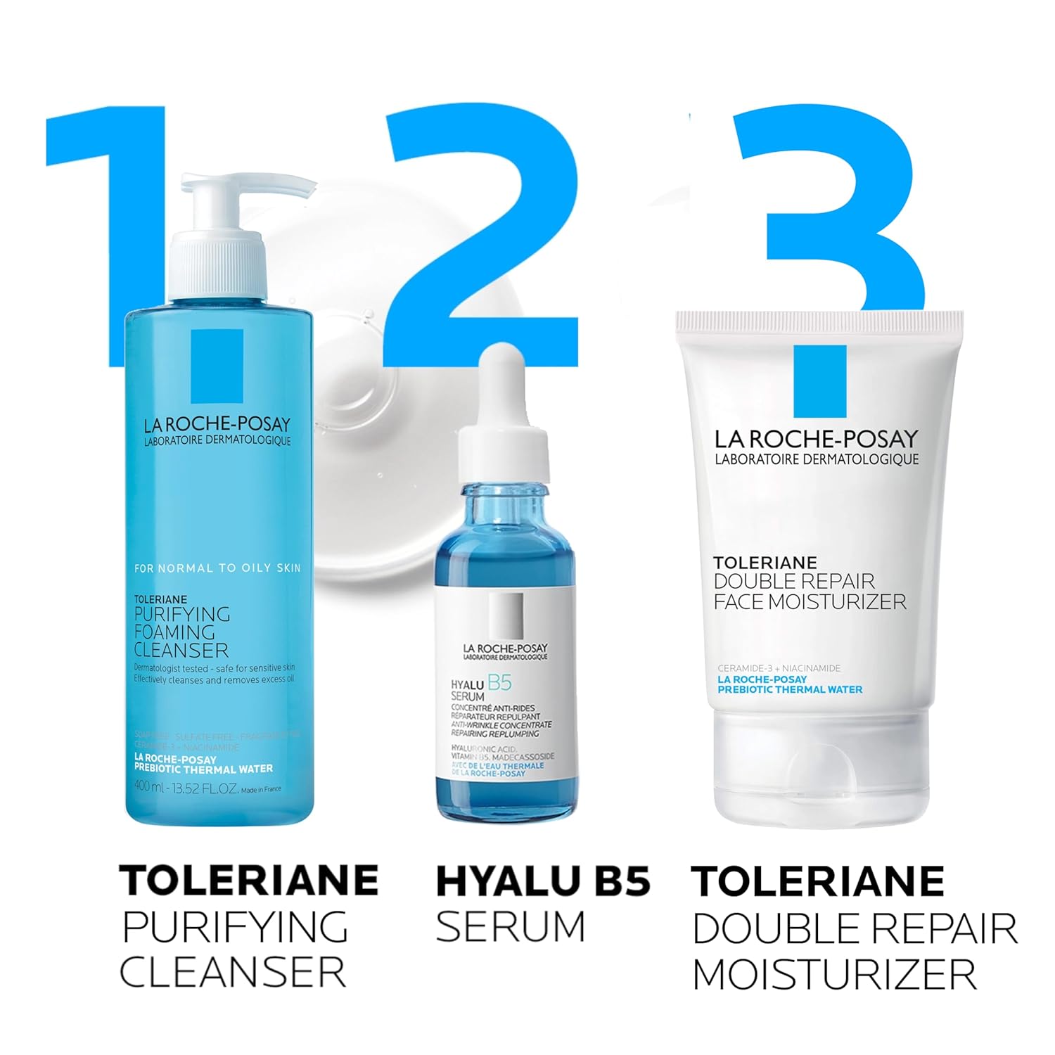 La Roche-Posay Toleriane Double Repair | Crema Hidratante con Ceramida-3 & Niacinamida | Confort Inmediato & Hidratación Prolongada | Todo Tipo de Piel | Sin Fragancia