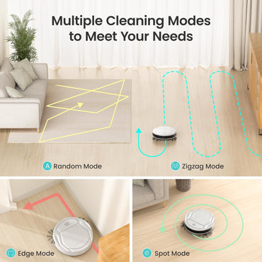 Lefant M210 Robot Vacuum Cleaner | 2000Pa Succión Potente, 120 Min Autonomía, Wi-Fi/App/Alexa, Ultra Delgado, Bajo Ruido, Auto Recarga, Ideal para Pelo de Mascotas y Pisos Duros