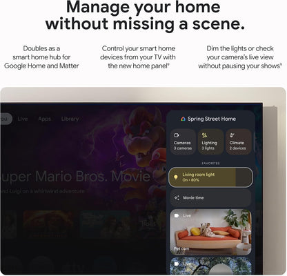 Google TV Streamer 4K HDR con Dolby Vision y Atmos – 32 GB Almacenamiento – Control por Voz con Búsqueda y Smart Home – Streaming Rápido de Películas, Series y TV en Vivo – Color Porcelain