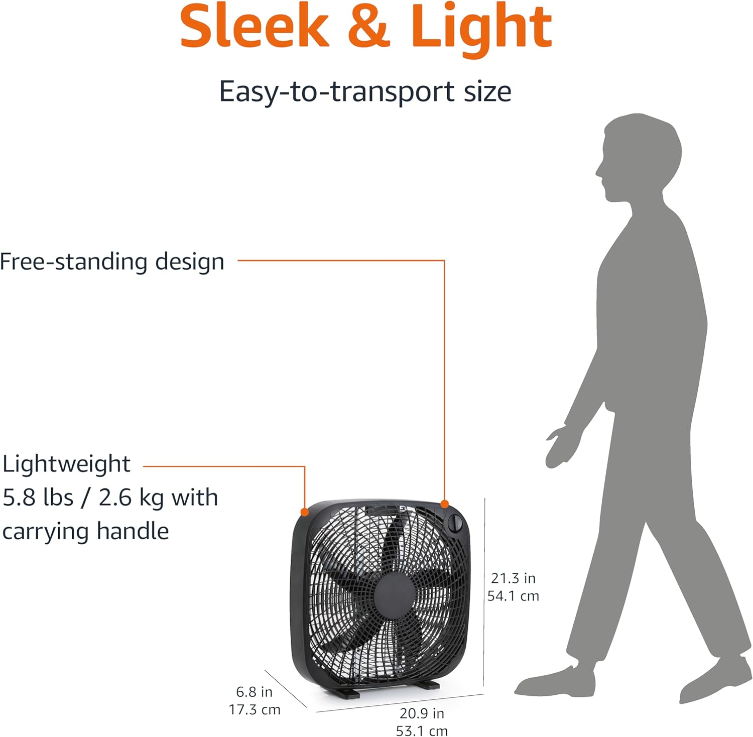 Ventilador de caja de 3 velocidades | 20 pulgadas