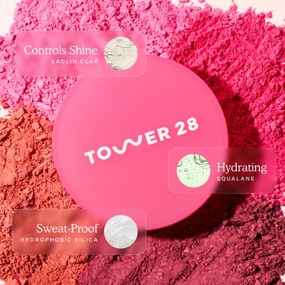 GetSet Soft Matte Powder Blush - Fórmula autoajustable de 12 horas a prueba de sudor
