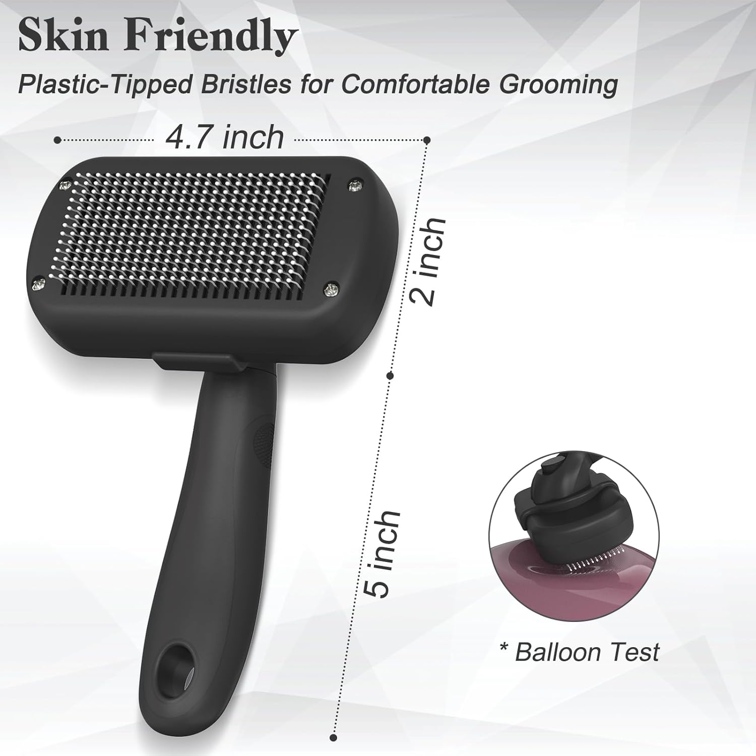 Cepillo Autolimpiante para Perros y Gatos | Removedor de Pelo Suelto, Deshedding y Grooming | Apto Pelo Corto y Largo